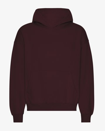 Organic Oversized Hood - Oxblood Red M