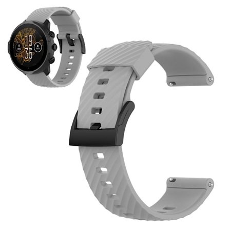 24 mm silikoneurrem til Suunto-enhed - Grå