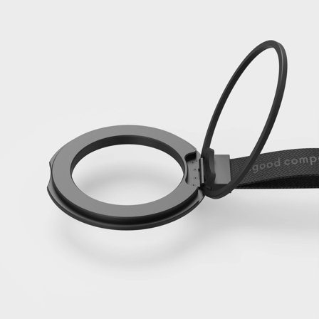 Nachhaltiger schwarzer MagSafe Kickständer | agood company