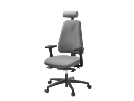 LANAB DESIGN Kontorsstol LD6340 grå m armstöd - Lyreco - Kontorsmöbler och inredning - Stolar och sittmöbler - Kontorsstolar