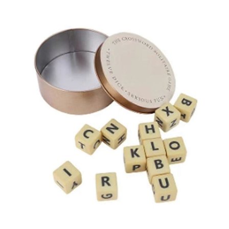 Kryssordspillet Multifunksjonelle Terninger Bokstav Collage Reise Bærbar Stave Spill Kryssord Puz