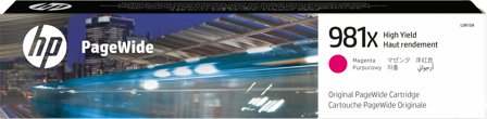 HP 981X, magenta PageWide-originalpatron med hög kapacitet, 889296095262