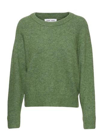 Nor O-N Short 7355 Pullover Striktrøje Grøn Samsøe Samsøe