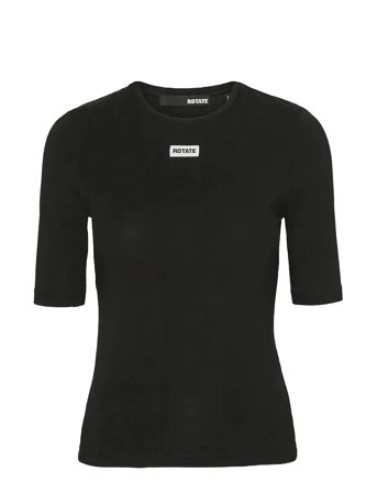 ROTATE Birger Christensen Short Sleeve T-Shirt - Black - M