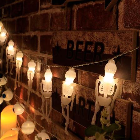 Halloween LED String Light Skjeletter Lights 1 1 1