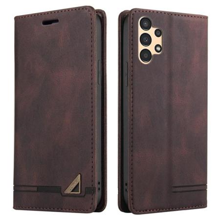 Samsung A13 4g Gq.utrobe Plånboksfodral I Pu-läder - Mörkbrun Mörkbrun