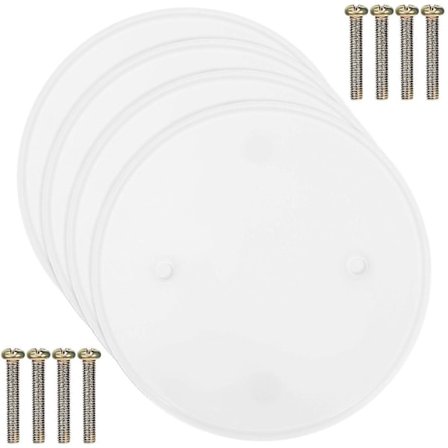 4 stk. Dekselplater for takhull, runde dekkplater, sirkulære takdeksler, flate dekkplater, runde deksler for elektriske bokser