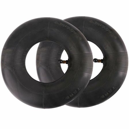 2 stk. inner tube dekk 4.10/3.50-4 tommer serie for håndtruck, vogn, håndvogn, hagevogn, gressklipper, erstatningsrør 4.10-4