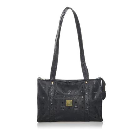 MCM Pre-owned, Pre-owned Tote Bags Zwart, Dames, Maat:ONE Size,nylon