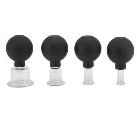 4 st Glas Koppningsset för Kropp Ansikte Ben Arm Rygg Skuldra Smärtlindring