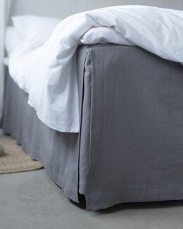 Helmalakana yksivärinen, korkeus 45 cm Tumman harmaa-90x200 +45 cm-Linea