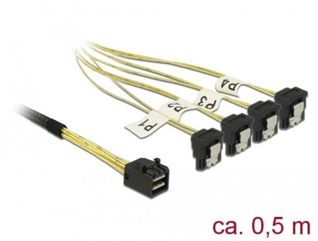 Delock SATA/SAS-kabel - 50 cm