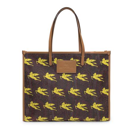 Etro, Tote Bags Bruin, Dames, Maat:ONE Size,print