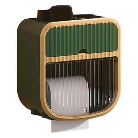 WC-paperiteline seinälle asennettava kylpyhuoneen paperirullapyyheteline paperinannostelijat kotitalouskäyttöön, vihreä