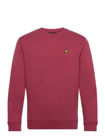 Crew Neck Sweatshirt Sweat-shirt Genser Burgunder Lyle & Scott*Betinget Tilbud