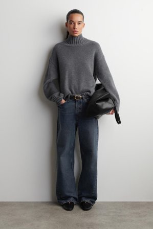 COS Women's Facade Straight Leg Jeans in Blue