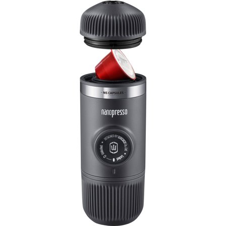 Wacaco Nanopresso espressobryggare + Nespresso Adapter, grå | Kaffe > Kapselmaskiner | Bagaren och Kocken