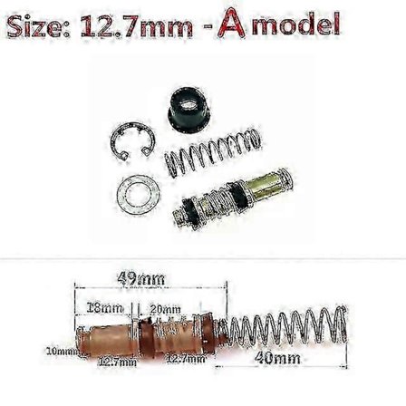 Brems Pumpe Reparasjonssett 11mm 12.7mm 14mm 16mm Kompatibel med Motorsykkel - Stempel