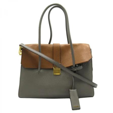 Miu Miu Pre-owned Pre-ownedLæderskuldertasker Grå, unisex Vintage Tasker, Størrelse: ONE Size