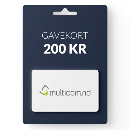 Gavekort pålydende kr 200,-