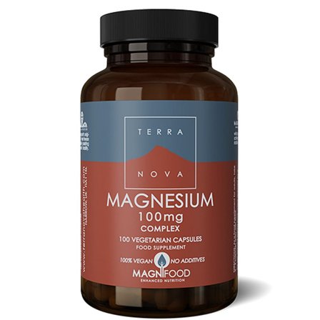 Terranova Magnesium 100mg 100 kaps, Helse & Madvarer, Mineraler, Magnesium