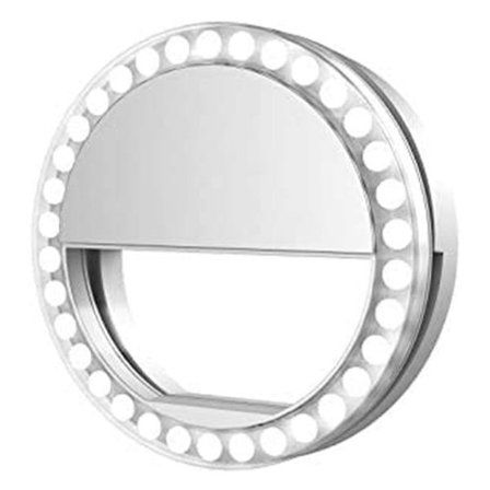 Selfie Lys til Iphone & Android Bærbar Klips-På Ring Selfie Lys Flash med 36 Genopladelige LED
