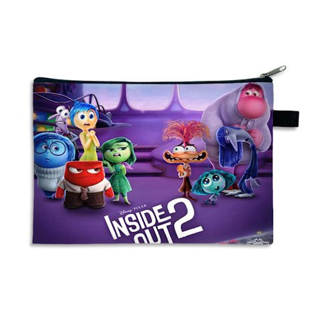 Ny Inside Out 2 Inside Out 2 bärbar kortinnehavare, barnpengapåse, polyesternyckelhållare