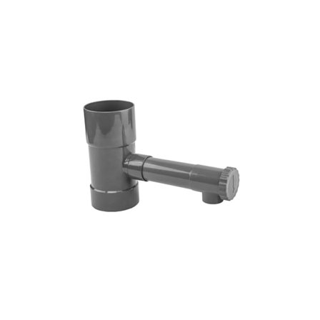 Regnvandsopsamler / fælde med ventil - 100mm