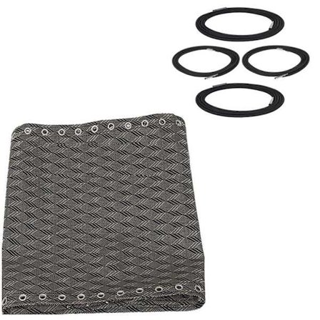 Erstatningsstoff for tyngdekraftstol Reparasjonsduk for lenestol Del for utendørs bakgård Strand Sammenleggbar loungereparasjonsduk Tau 4