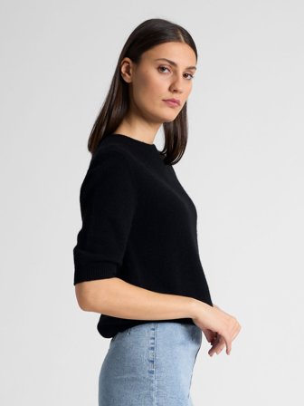 Kashmina - Kashmirgenser "Aase" - Sort - Size XS