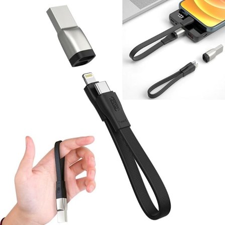 Snabbladdare 20W PD Lightning till USB-C bärbar USB-datakabel