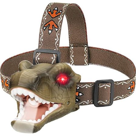 Dinosaur LED-pannlampa T-Rex för barn ficklampor camping utrustning - D