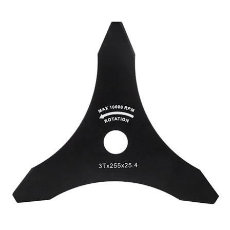 Trimmerblad med 3 tænder til markrydning/landskabsarbejde Trimmer Plæneklippertilbehør Hjemmehave Græsværktøj