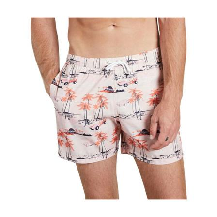 Maison Labiche Tropical Cars Swimsuit Pink, Herre Badeshorts
