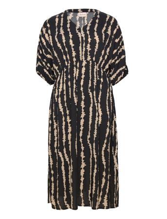 Wa-Sira Knelang Kjole Svart Wasabiconcept*Betinget Tilbud