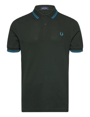 Twin Tipped Fp Shirt Green Fred Perry