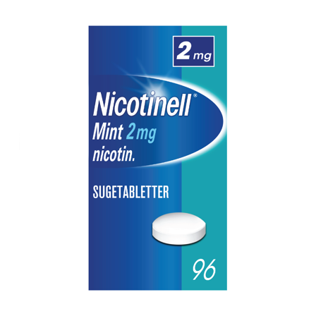 Nicotinell 2 mg sugetabletter, Mint, 96 stk.