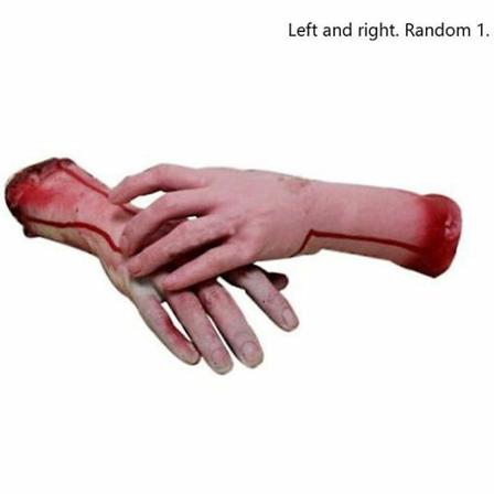 Verinen kauhu Scary Halloween Prop Fake Severed Arm Hand C