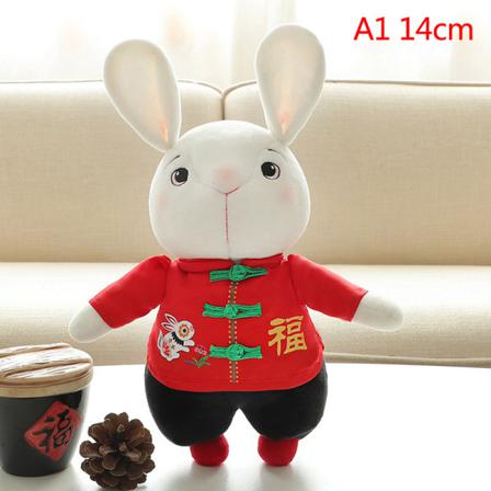 Kawaii Bunny Plysch Baby Leksaker Mjuk Trasa Gosedjur För