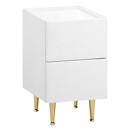 Rootz Modern Sängbord - Nattduksbord, Förvaringsenhet - Gott om förvaring, hållbar design, Skyddsegenskaper - MDF, Metall - 25x51x40 cm