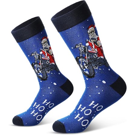 INIOR Herre Julestrømper Farverige Unisex Julestrømper Stilfulde Mønstrede Sokker Herre Festlige Gave Strømper(XH(