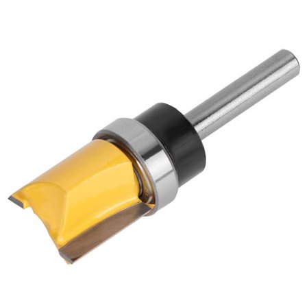 1/4in Skaft Træbearbejdning Fræser Planfræser Overfræser Bit Lige Kantfræsning Værktøj 6x19x20mm