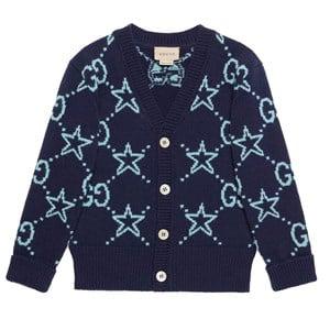 Kids - Gucci Navy GG Knit Cardigan 12 Years - Jumpers and knitwear - 12 years - Navy