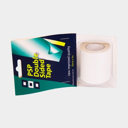 Dubbelzijdige tape PSP Double Sided, 50 mm x 5 meter, transparant