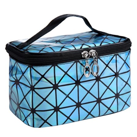 3D Holografisk Kosmetisk Väska Vattentät PU Läder Praktisk Toalettväska Makeup Förvaringsväska Box Organizer Handväska för Resor