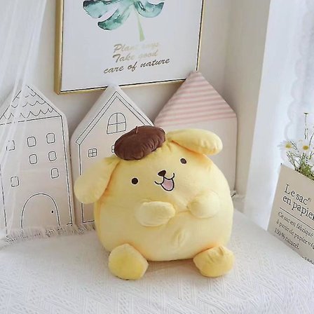 Jinzhaolai Sanrioed Cartoon Pom Purin Hund Siddeplads Plys Legetøj Pude Sød Anime Fyldt Plys Blød Dukke Børn Fødselsdag Gave