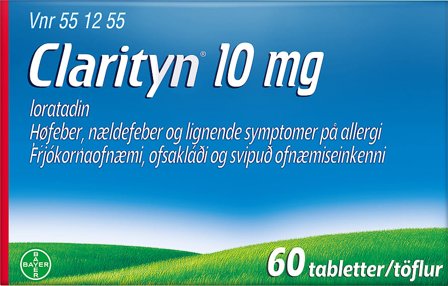 Clarityn Tabletter 10 mg 60 stk, Medicin & Pleje, Håndkøbsmedicin, Allergi