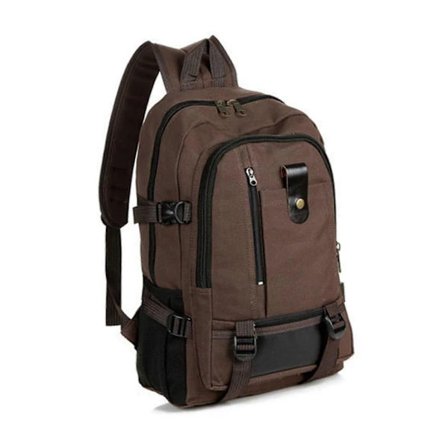 Portable Backpack for Men Travel Rucksack Canvas Large Capacity Storage Bag School Bag for Camping Hiking Cycling Business School