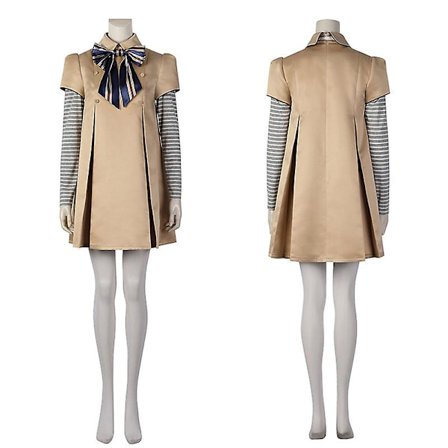 Horrorfilm M3gan Cosplay Kostume Ai Dukke Robot Kjole Top Sokker Sløjfe M3gan Fuld Sæt Halloween Outfits Tøj Til Piger -a
