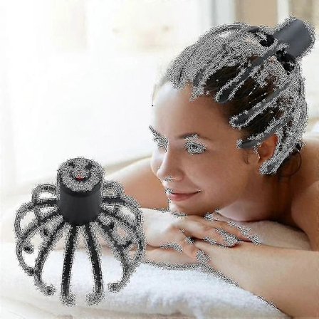 Elektrisk Hode Massasje Smart Octopus Klo Hodebunnsmassasje Terapeutisk Skrape Stresslindring - - Snngv